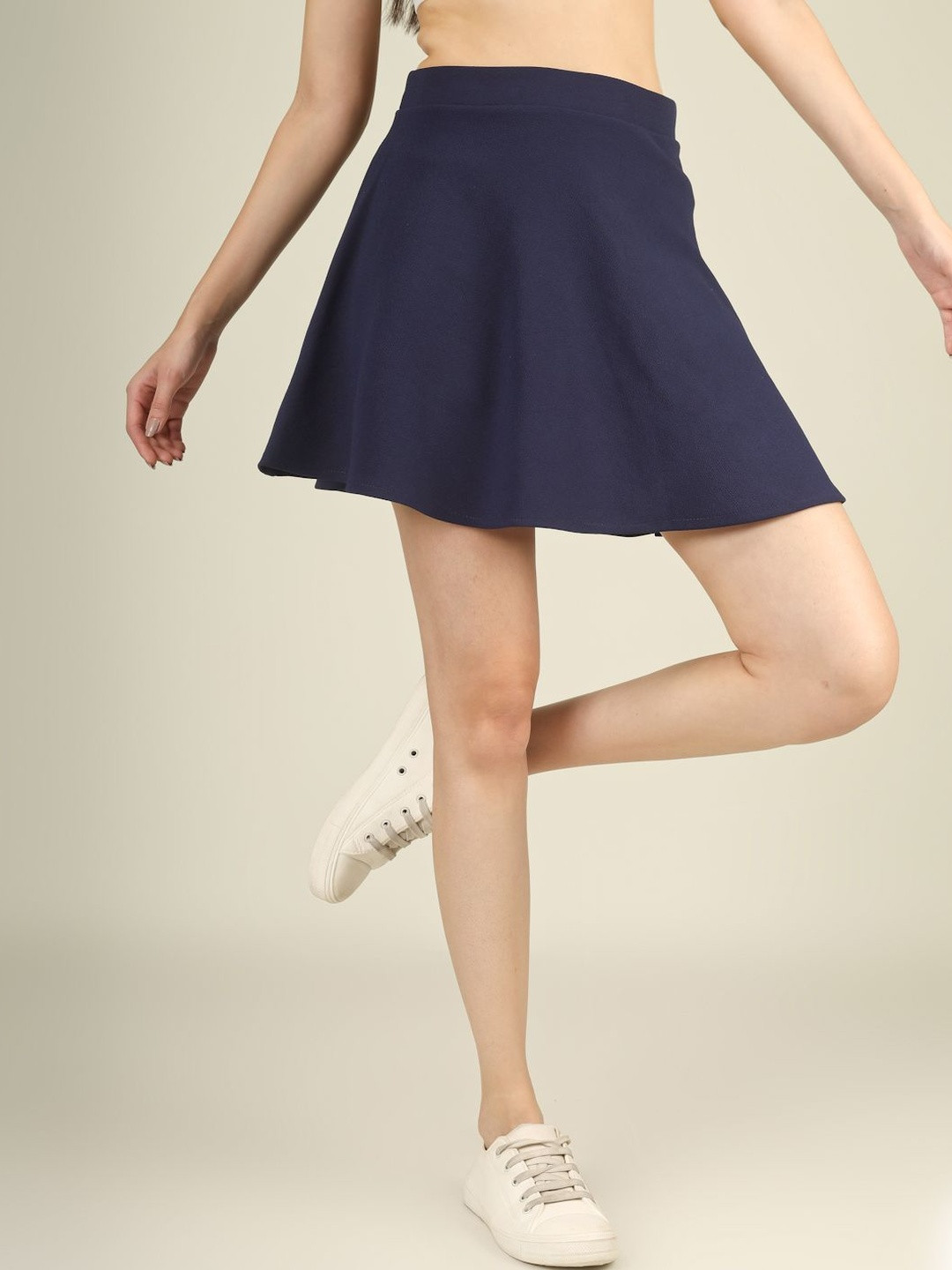 Yunic29 Flared Mid Rise Mini Skirts