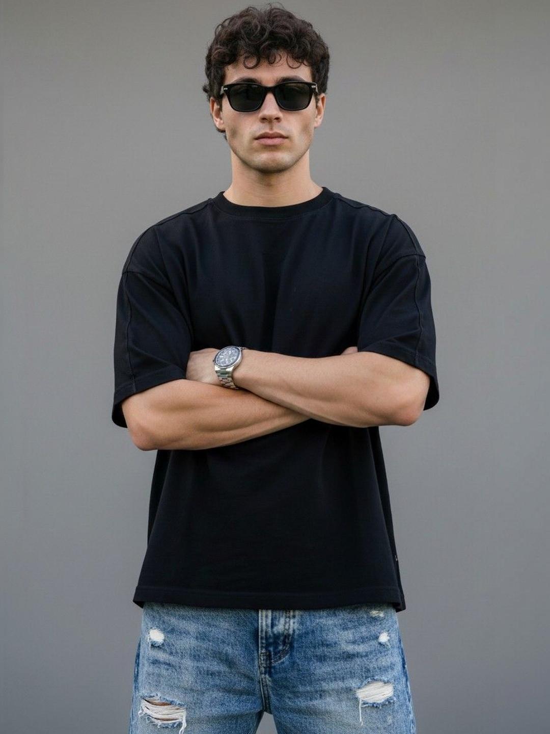 Xpecto Oversized Men Drop-Shoulder T-shirt