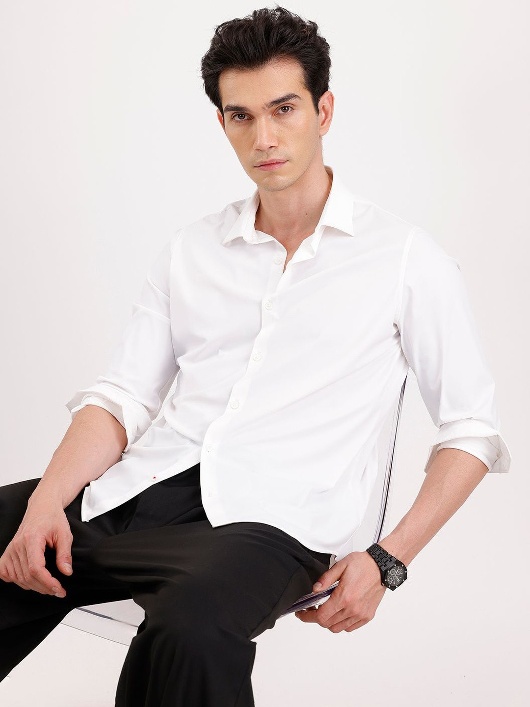 WROGN Men Slim Fit Casual Shirt