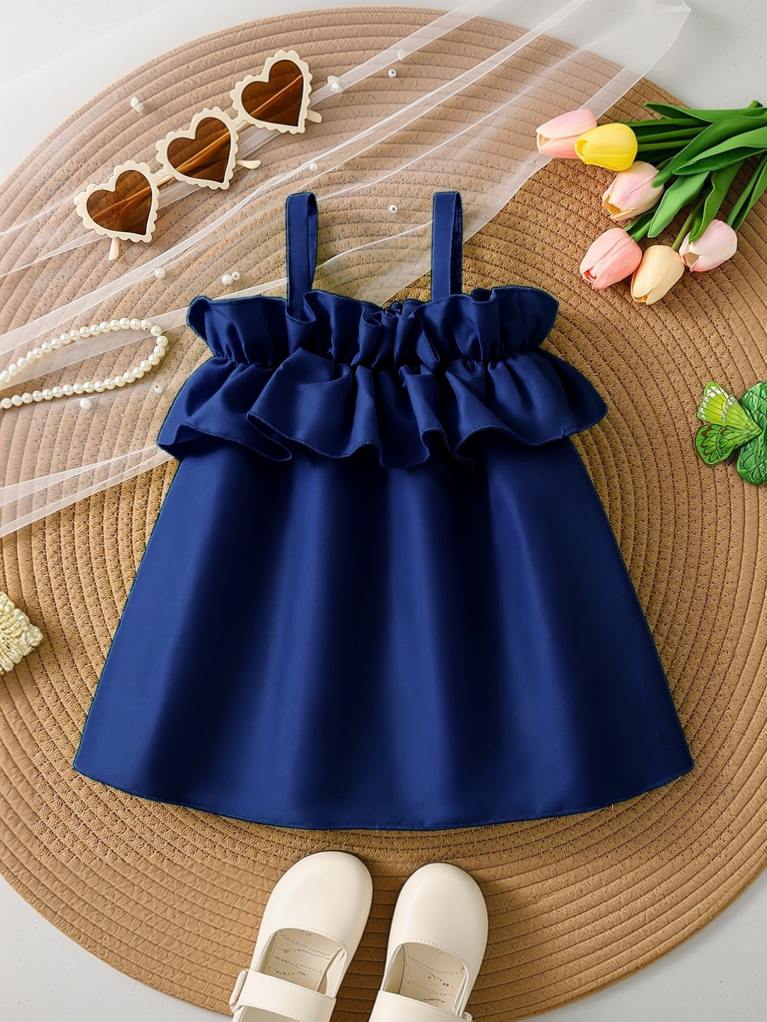 LYTIX Ruffled Fit & Flare Dress