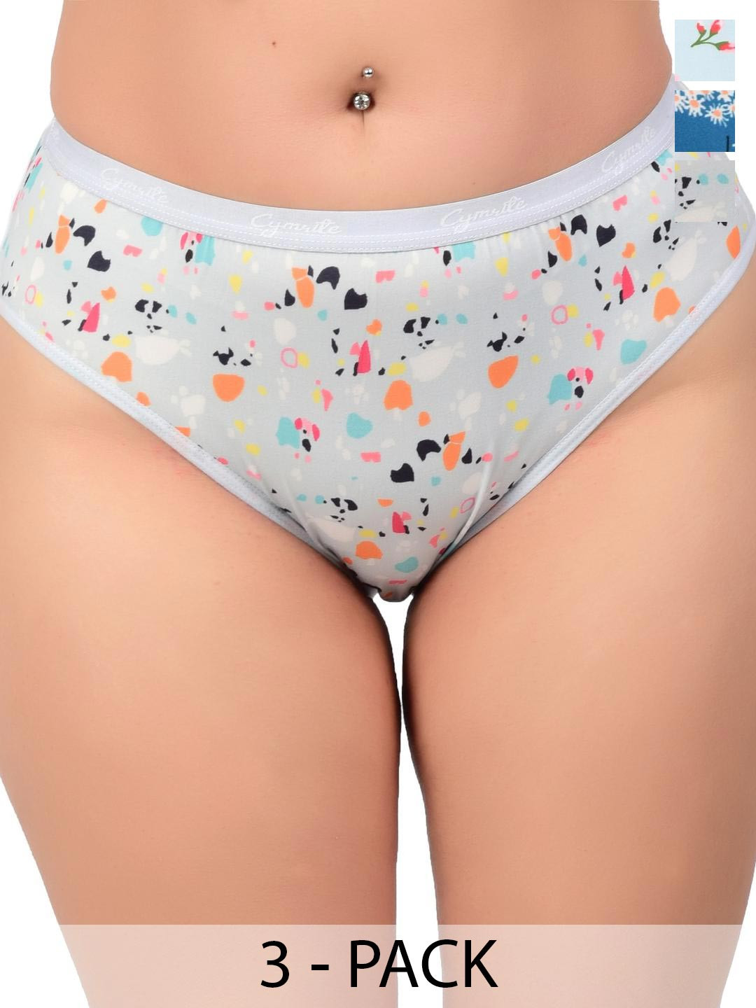 CYMRITE Set Of 3 Hipster Briefs
