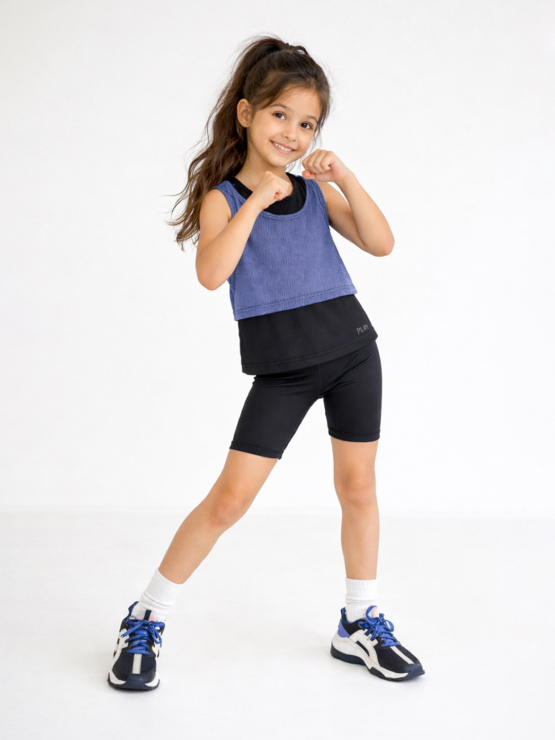 TALES & STORIES Girls Round Neck Sleeveless Regular Fit T-shirt