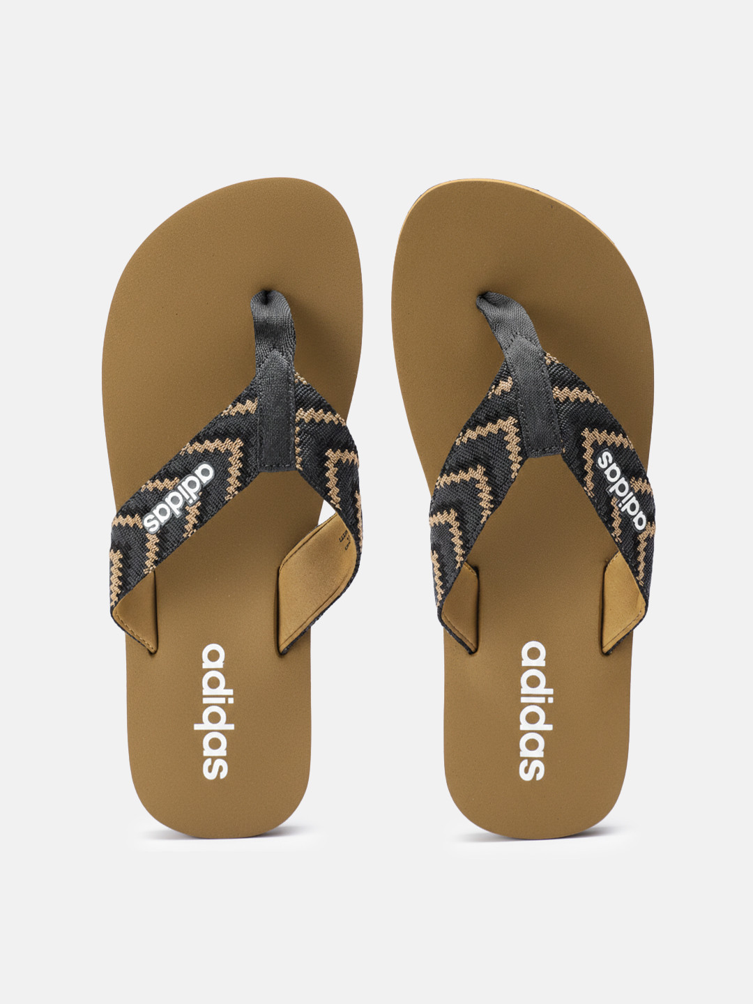 ADIDAS Men Stabile 2.0 Striped Thong Flip-Flops