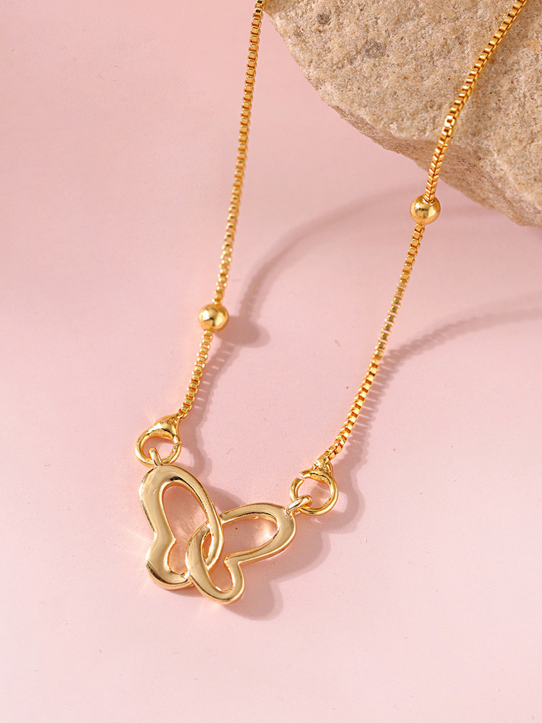 Voylla Valentines Day Gold-Plated Necklace