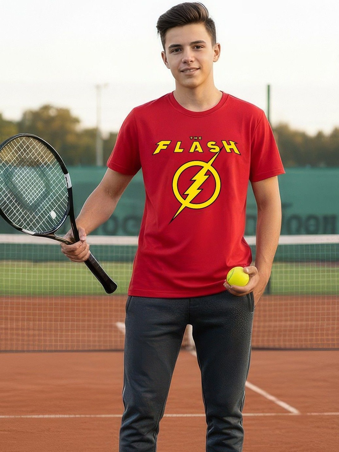 YK X Minute Mirth Boys Flash Printed Cotton T-shirts