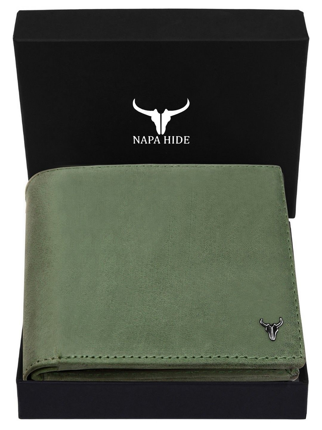 NAPA HIDE Men Textured Leather Two Fold Wallet