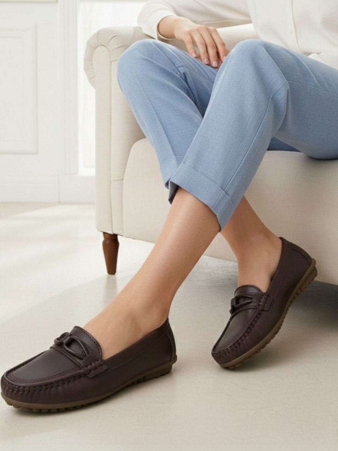 The Roadster Lifestyle Co Womens Stylish Slip On Shoes with Flexible Comfort Sole
