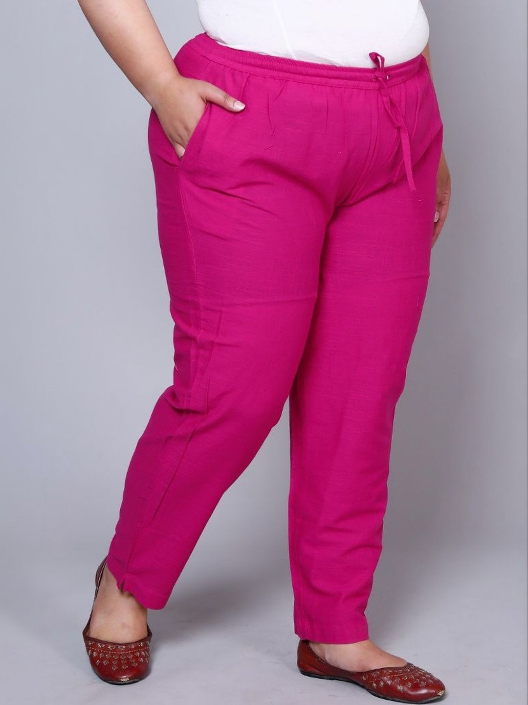 AAVONI Women Relaxed Straight Leg Trousers