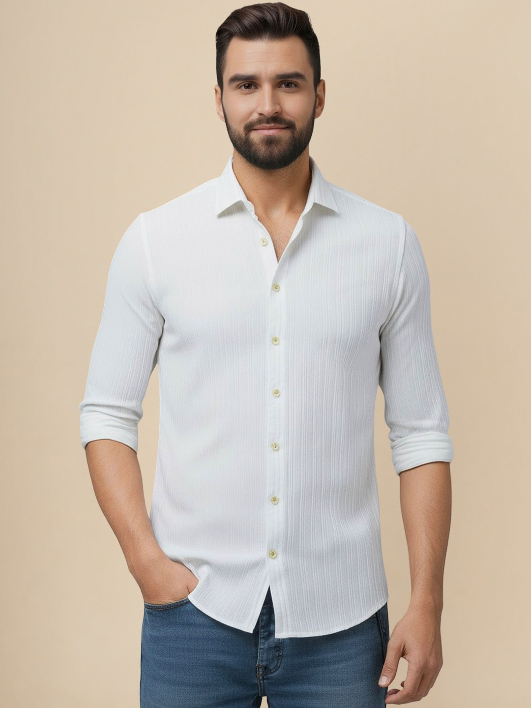 R.Code by The Roadster Life Co. Men Standard Casual Shirt