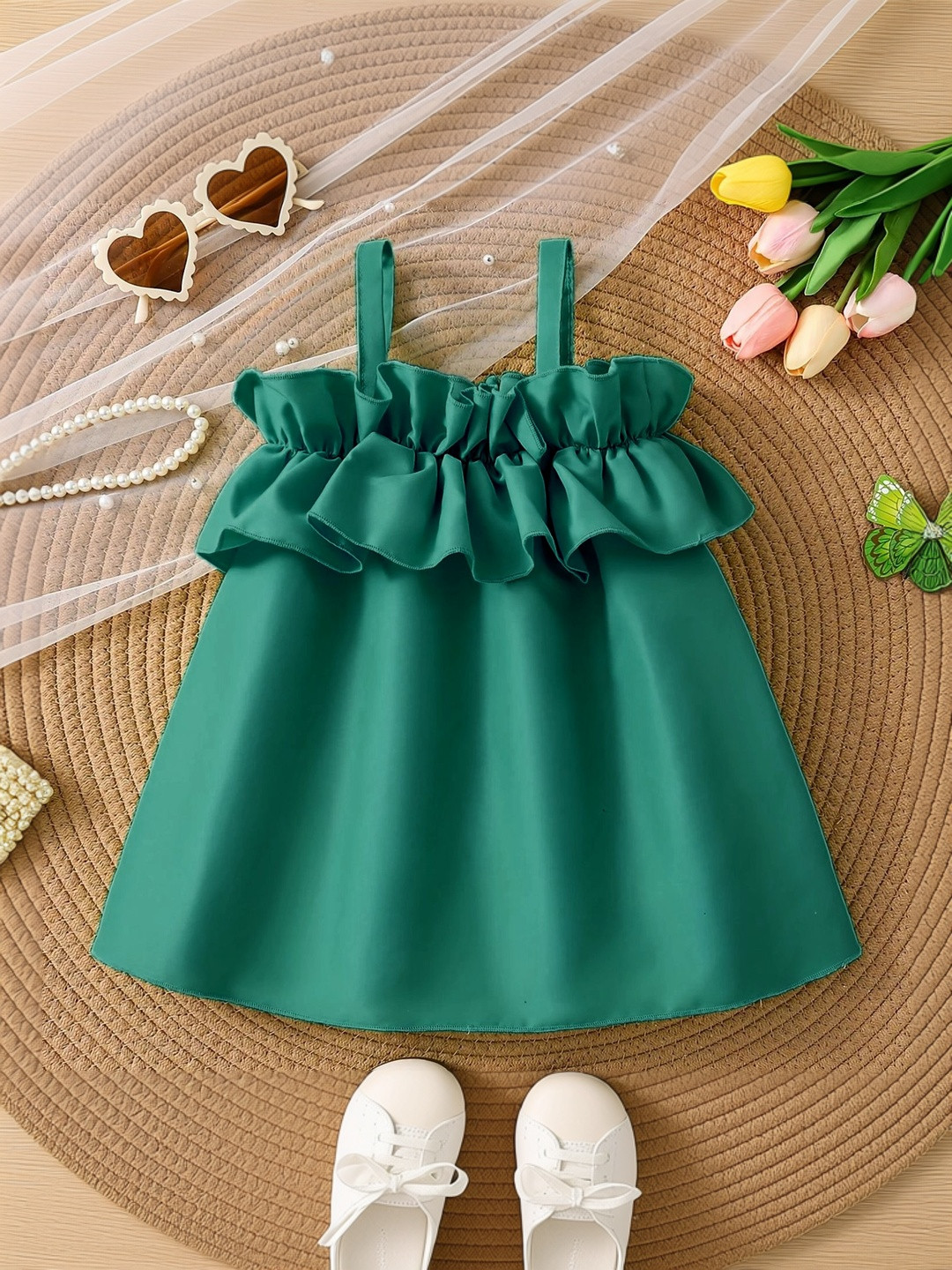 LYTIX Ruffled Fit & Flare Dress