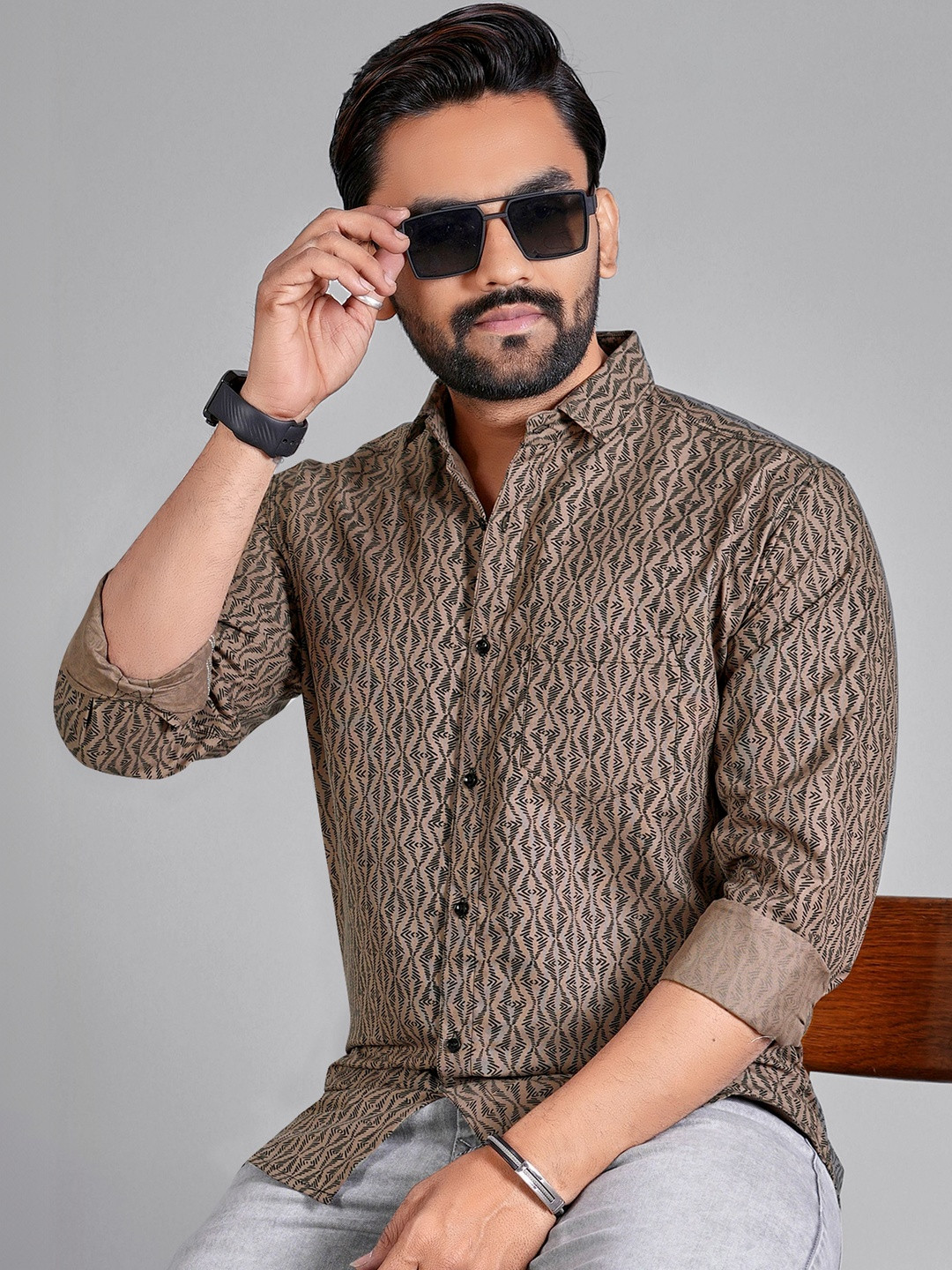 Metronaut Men Printed Casual Shirt