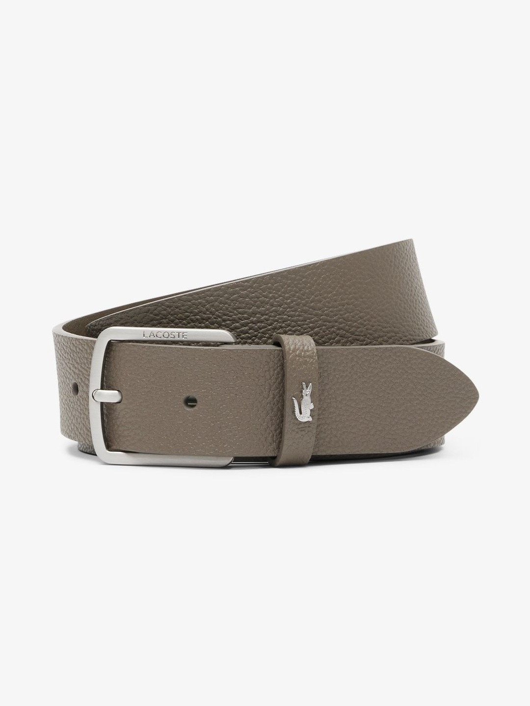 Lacoste Men Textured Leather Belt