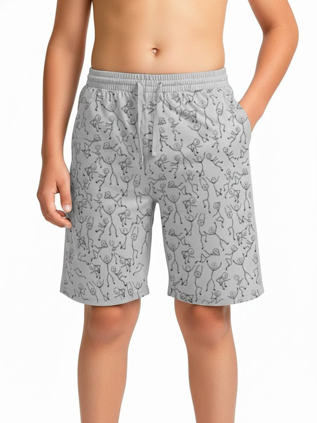 Hotfits Boys Printed Training or Gym Shorts