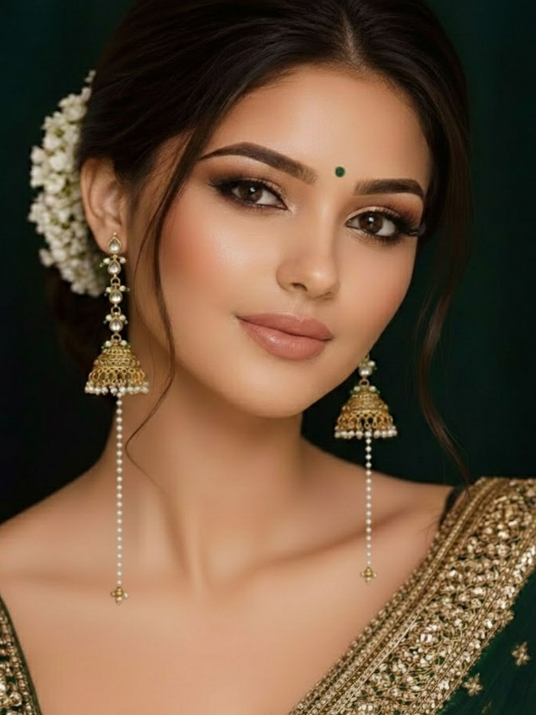 PANASH Dome Shaped Jhumkas Earrings