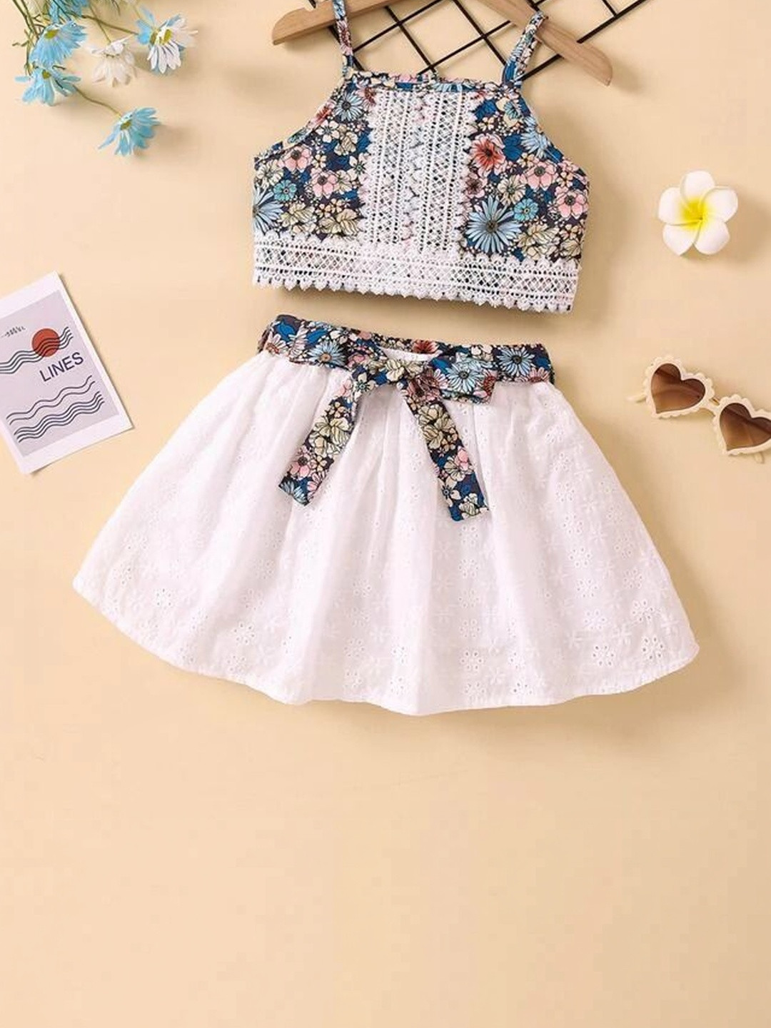 MENSBIT Floral Fit & Flare Dress