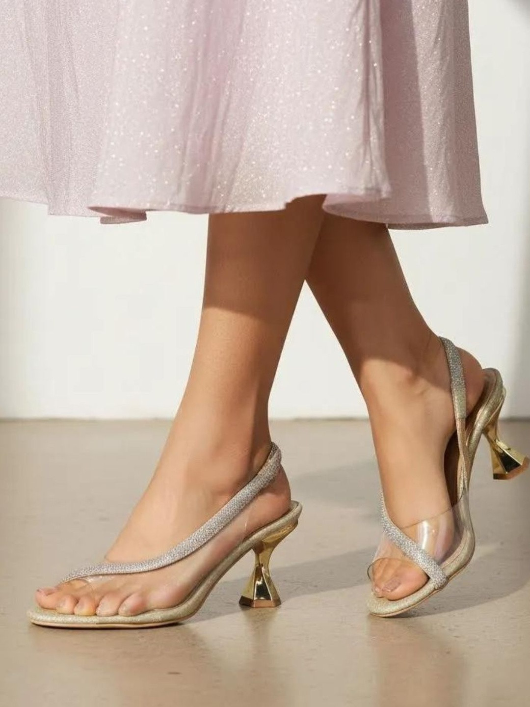 Koblerr Textured Party Block Sandals