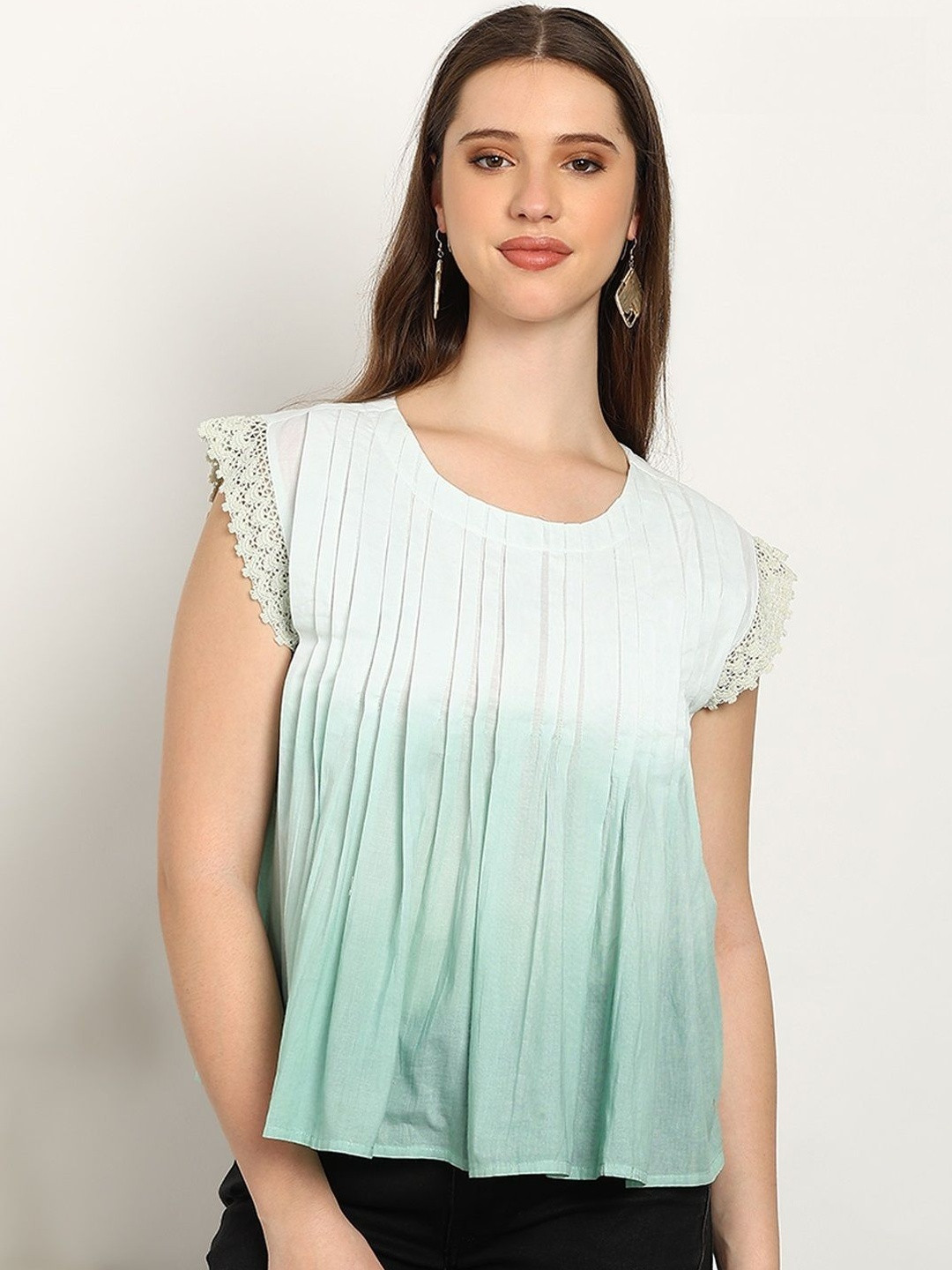 Maaesa Tie and Dye Cotton Top