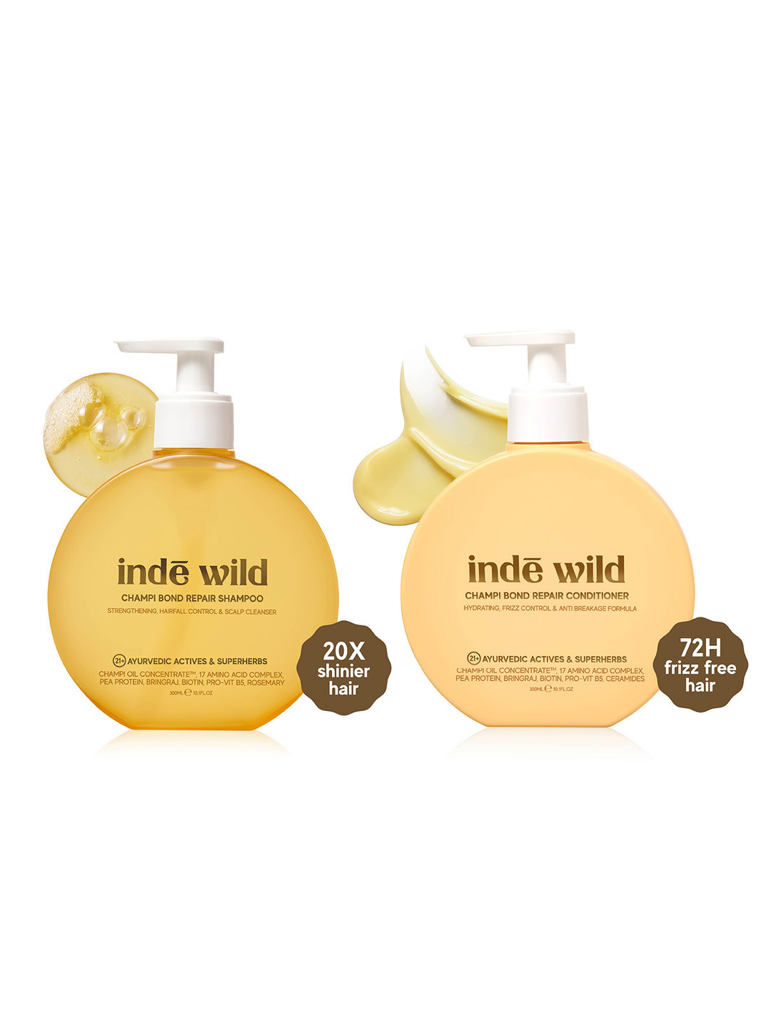 inde wild Champi Bond Repair Shampoo & Conditioner Combo - 300 ml each