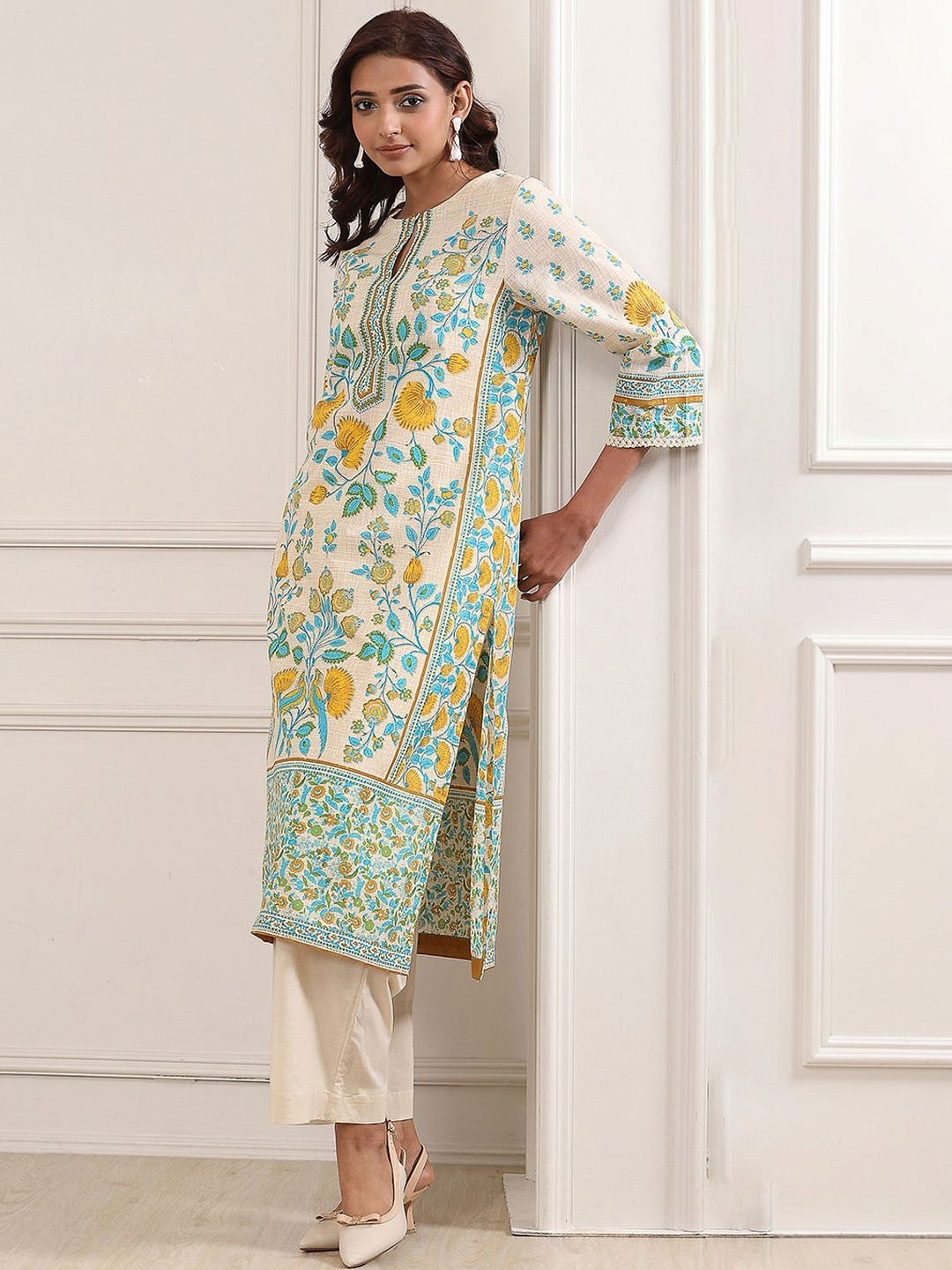 Biba Women Ethnic Motifs Printed Kurta