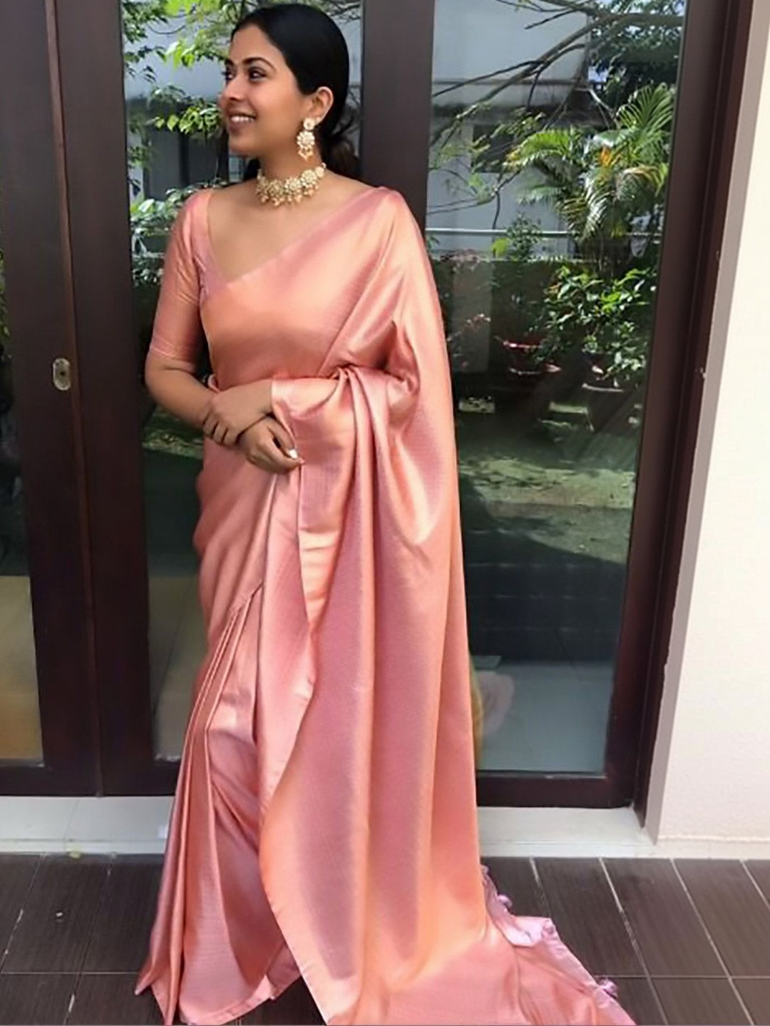 Dhaaga Ghar Woven Design Silk Blend fwd Saree