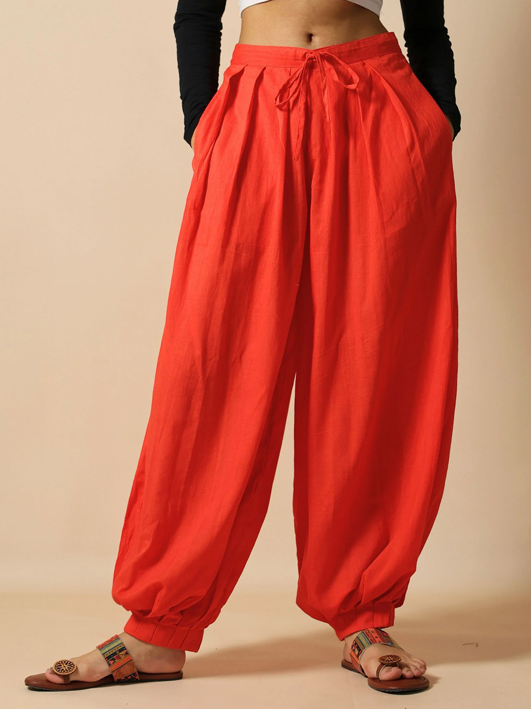 SUKITI Women Loose Fit Cotton  Afghani Harem Pants
