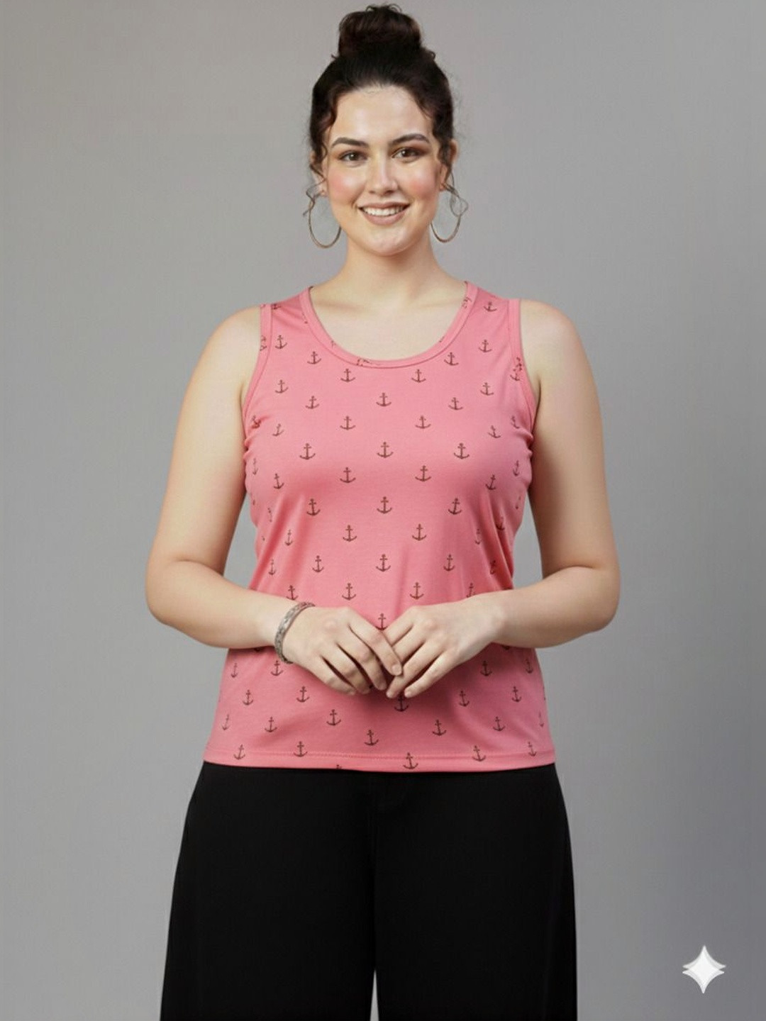 Fasha Print Cotton Tank Top