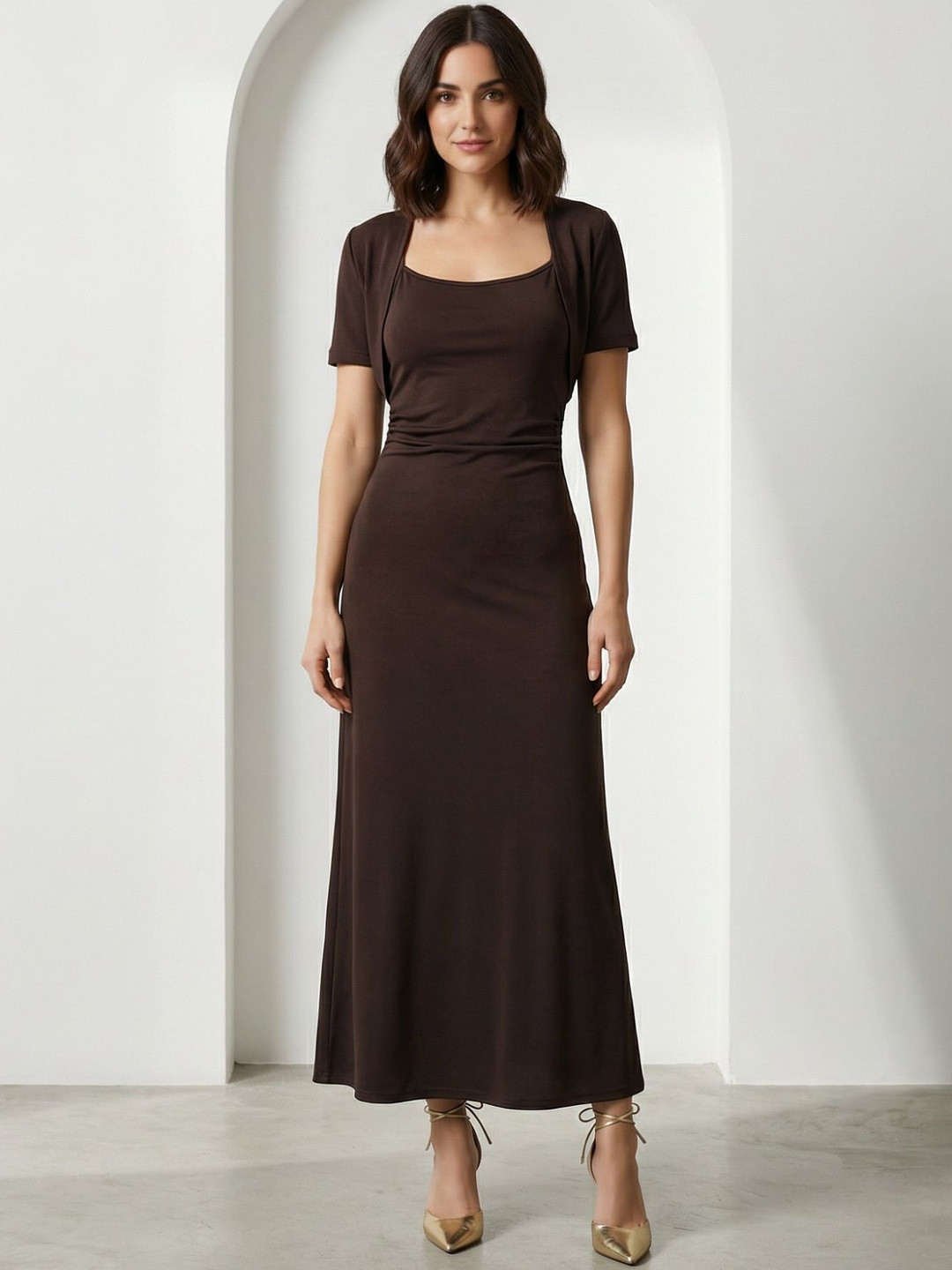 Zucchini A-Line Maxi Dress