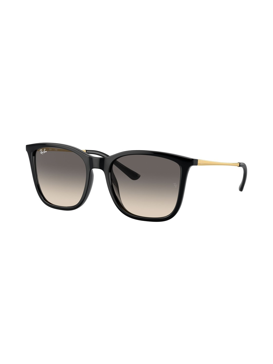 Ray-Ban Women Grey Lens & Gold-Toned Square Sunglasses with