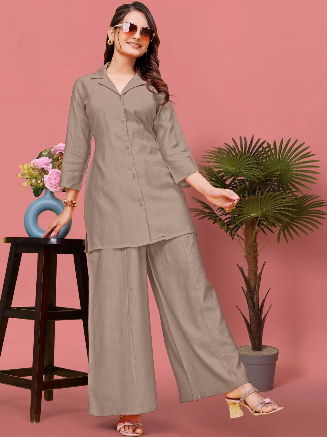 SHLOKFASHIONS Women Regular Kurti with Palazzos