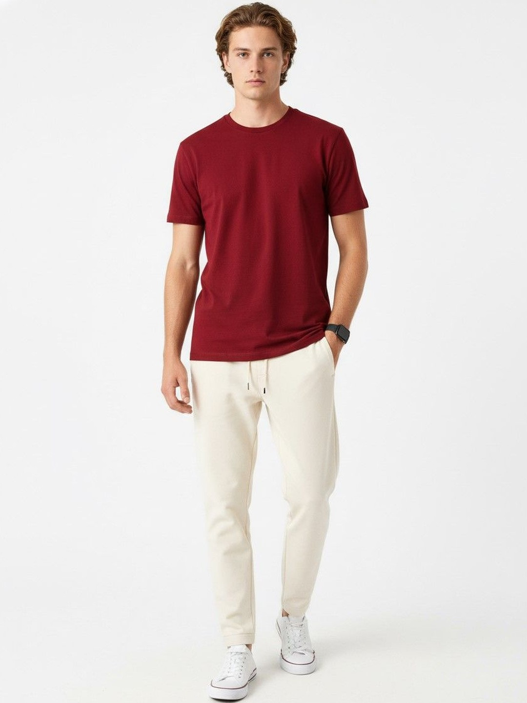 Organic Chics Men Pure Cotton Anti Odour T-shirt