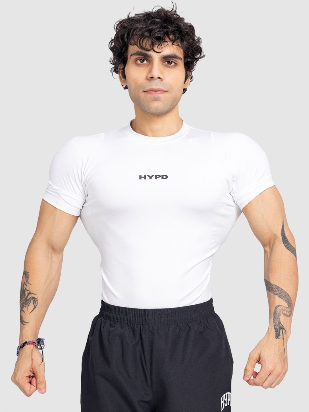 HYPD Stealth Men Body Fit Compression Half Sleeve T-shirt