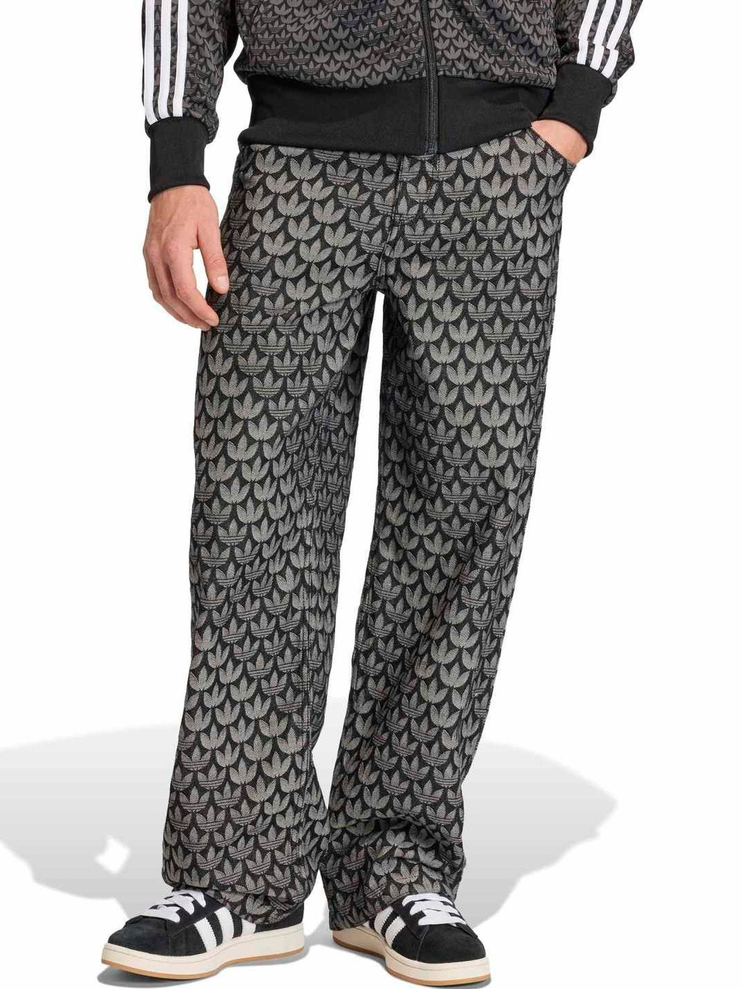 ADIDAS Originals Men Printed Cotton Mid-Rise Trousers
