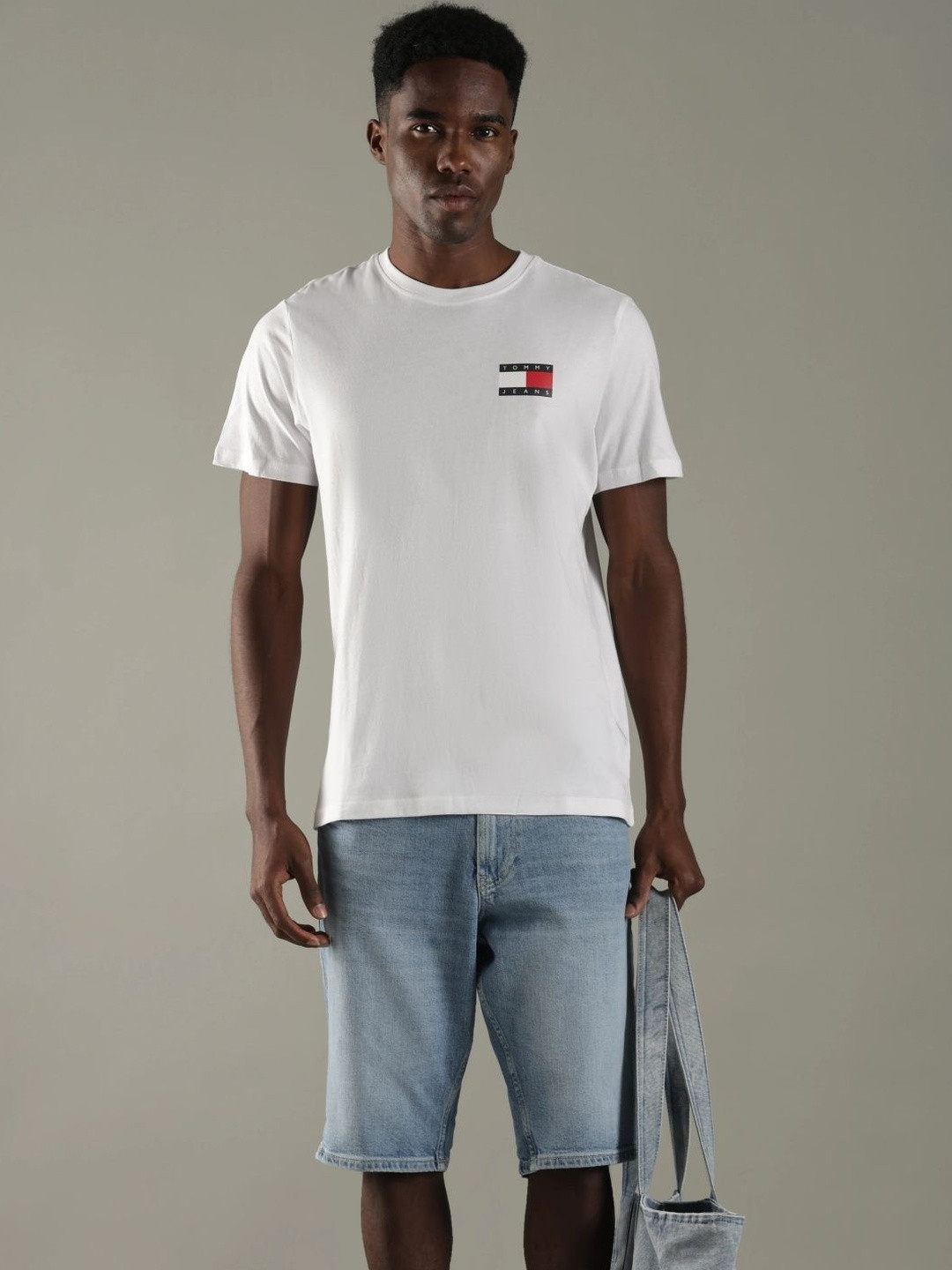 Tommy Hilfiger Men Brand Logo Printed Slim Fit T-shirt