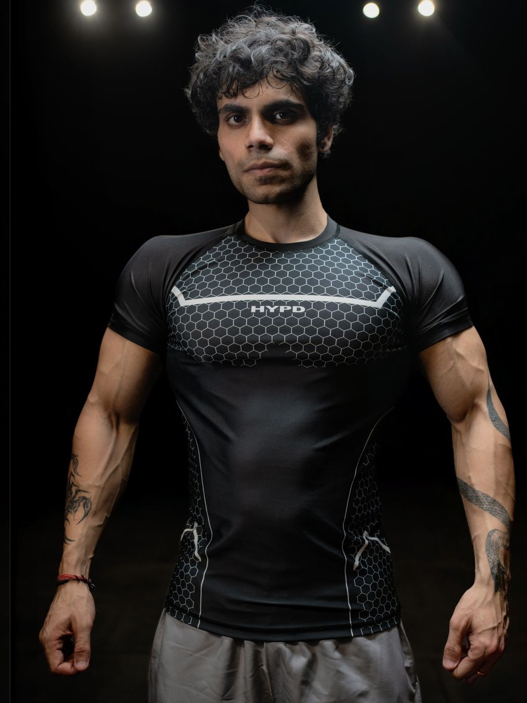 HYPD Legacy Men Body Fit Compression Half Sleeve T-shirt