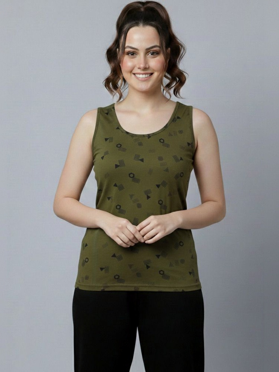 DIAZ Women Printed T-shirt