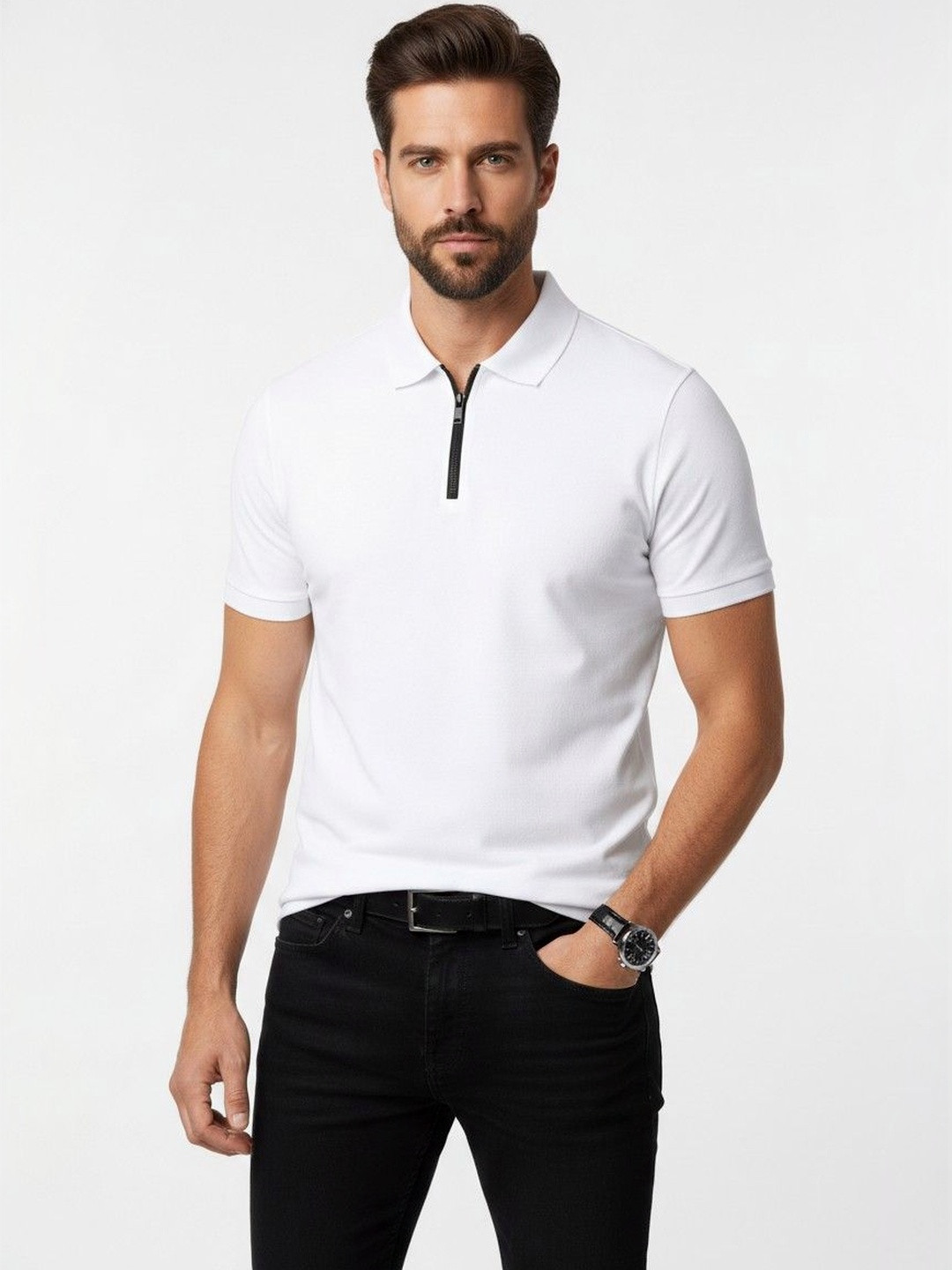 Organic Chics Men Polo Collar Dri-FIT T-shirt