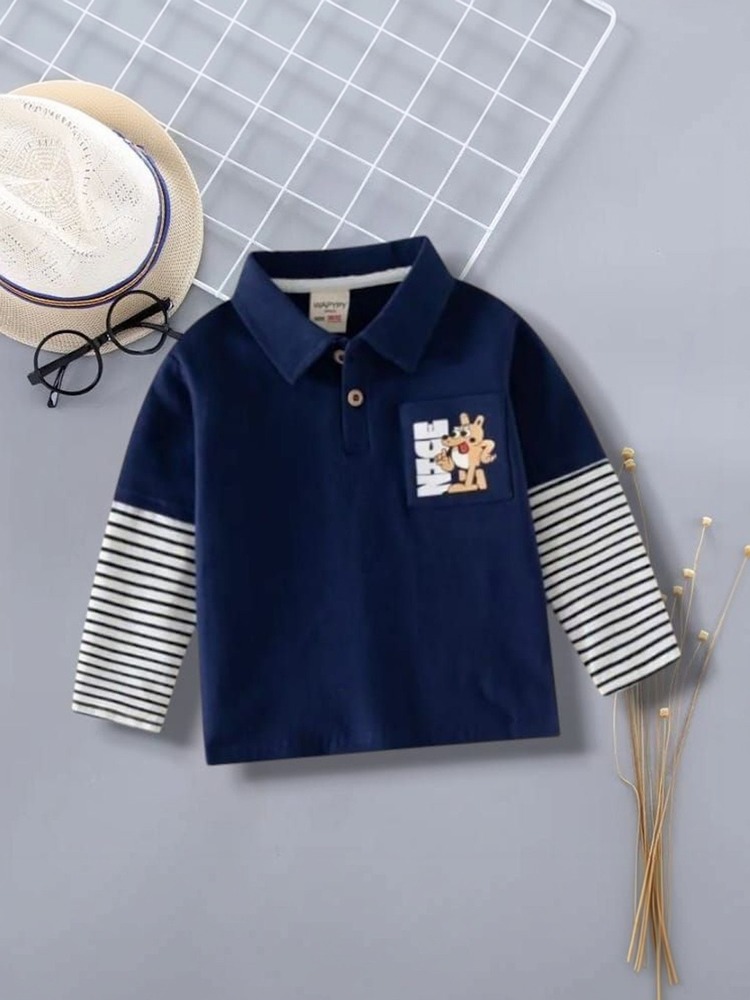 Dhyana Boys Printed Polo Collar T-shirt