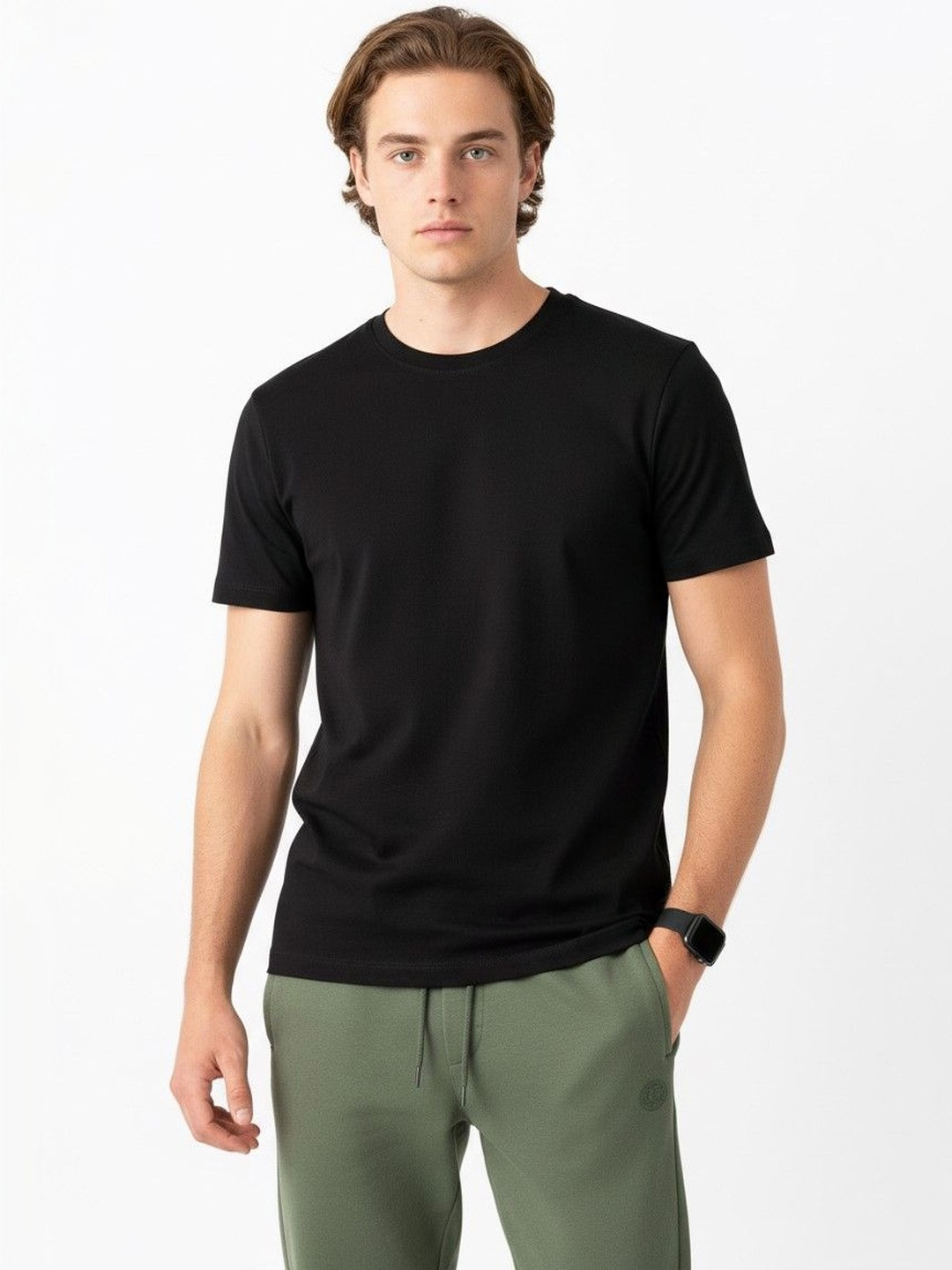 Organic Chics Men Pure Cotton Anti Odour T-shirt