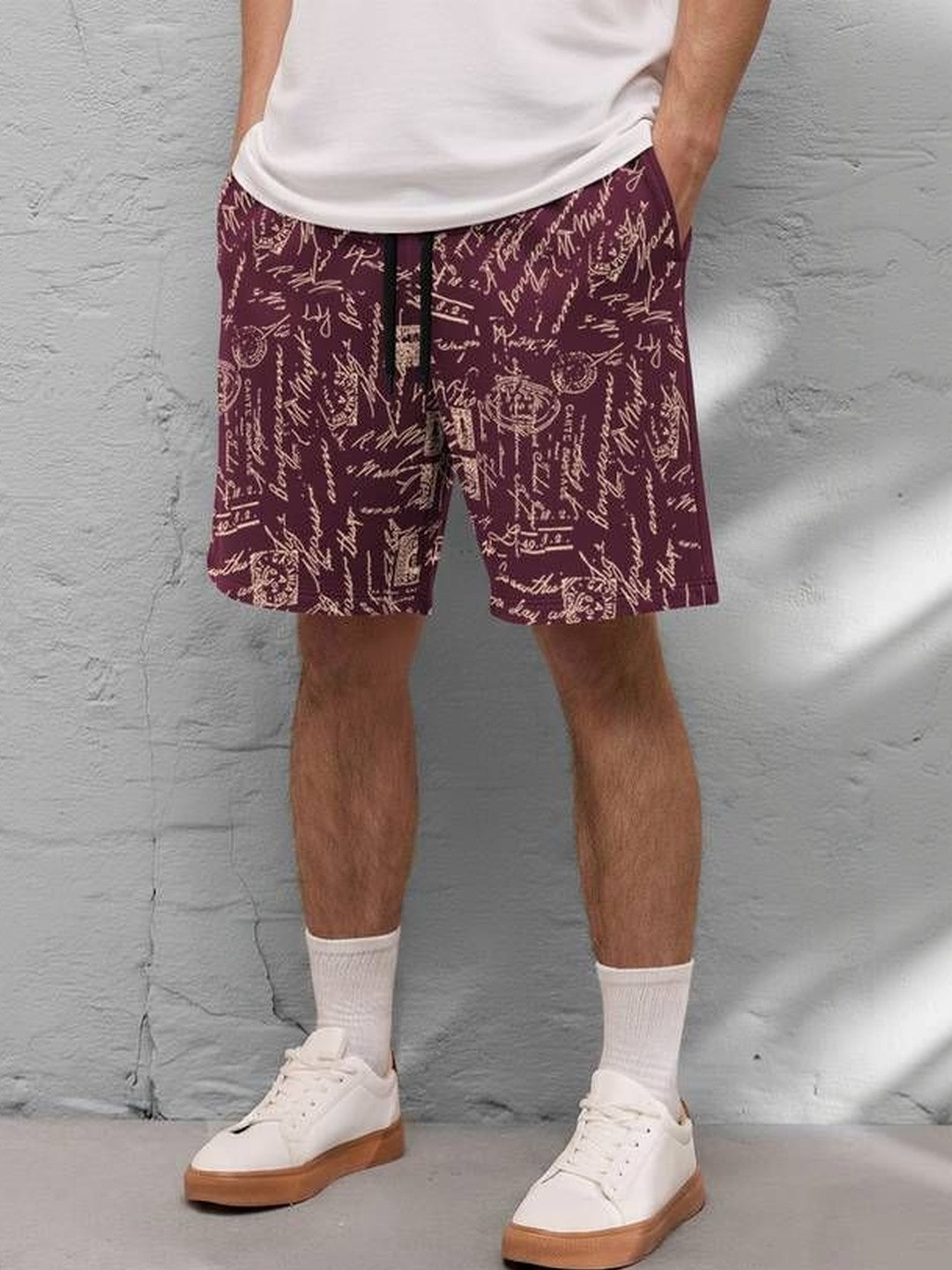 TRIPR Men Typography Printed Shorts