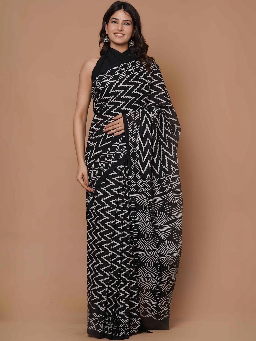 Shivya Pure Cotton Bagru Saree