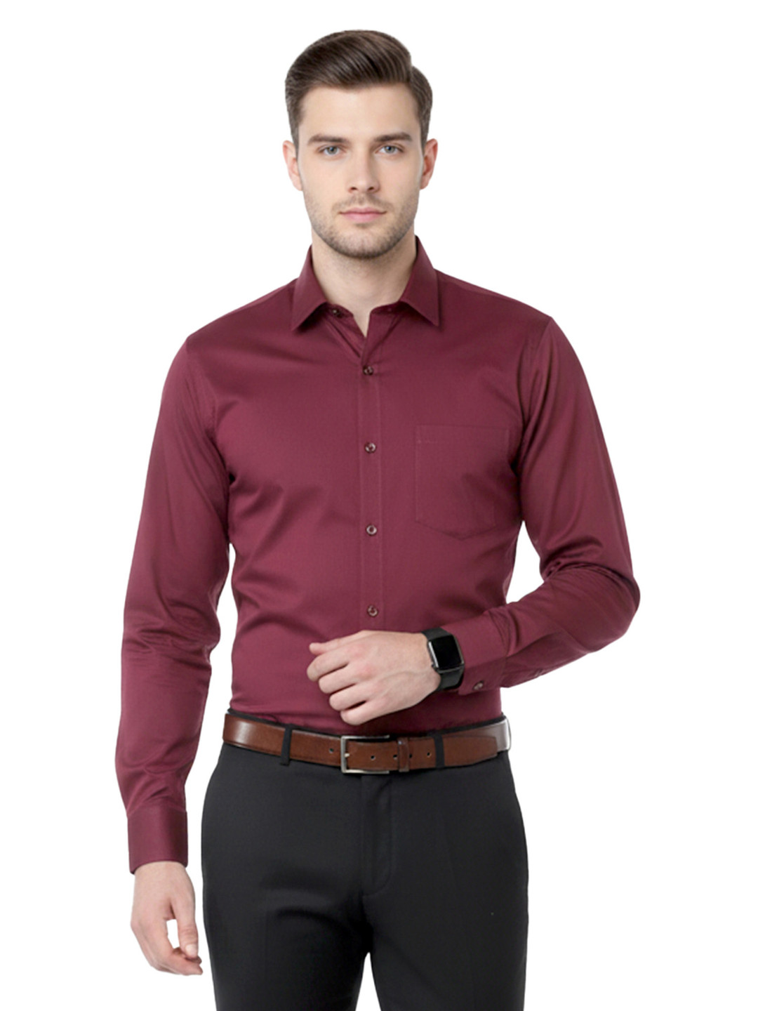 Cottonking Men Regular Fit Pure Cotton Full Sleeves Formal Shirt
