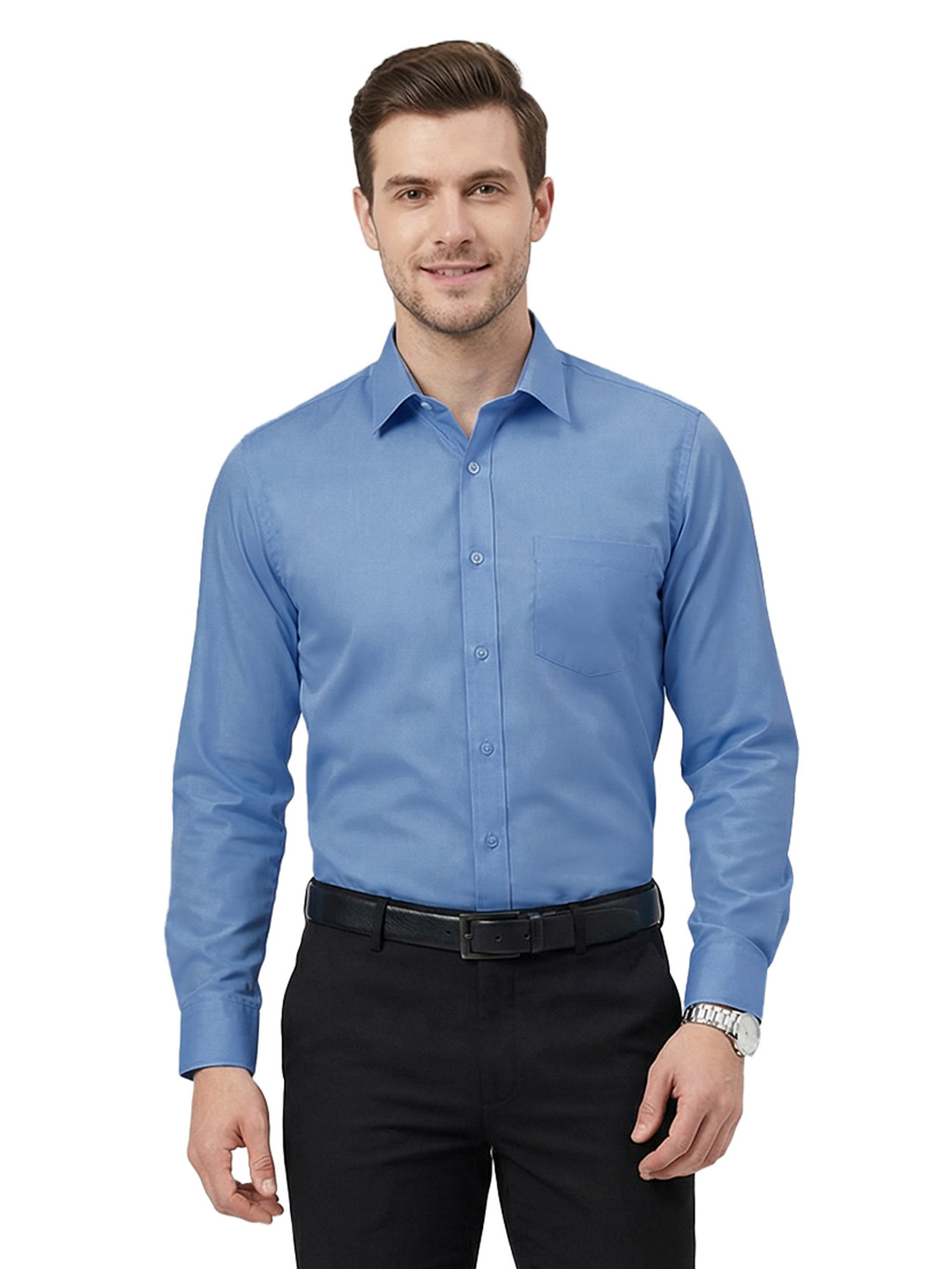 Cottonking Men Regular Fit Pure Cotton Full Sleeves Formal Shirt