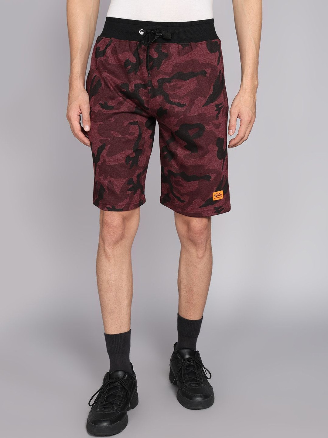 GYRFALCON Men Camouflage Printed Running Shorts