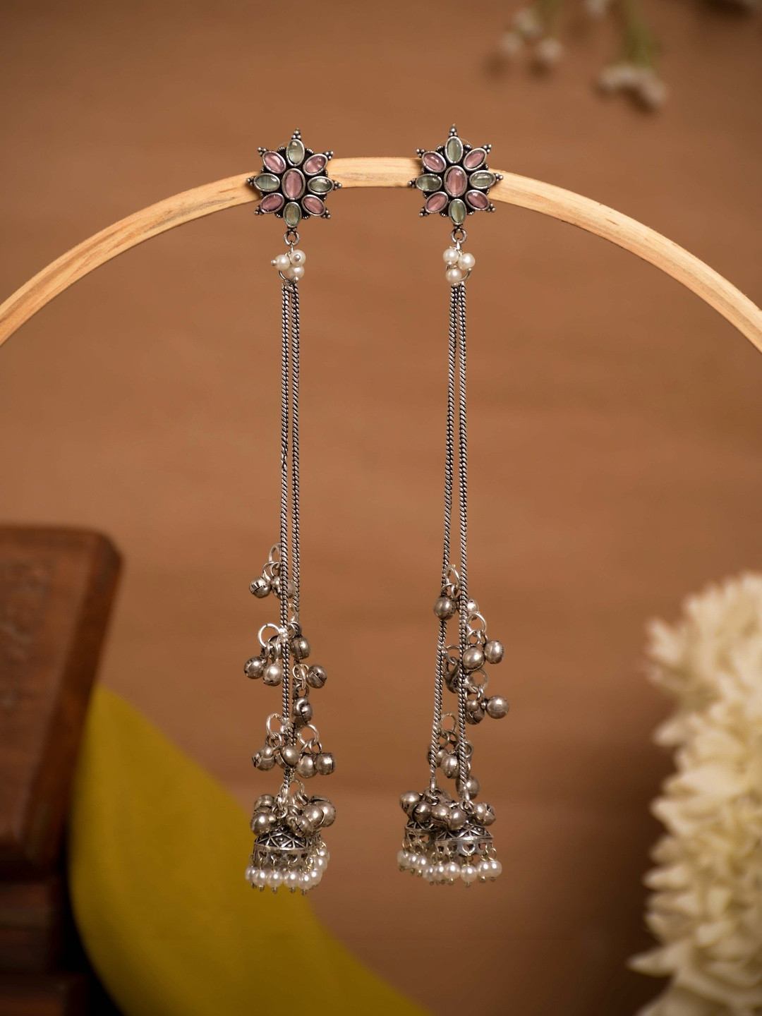 NAMAN ARTS Floral Earrings