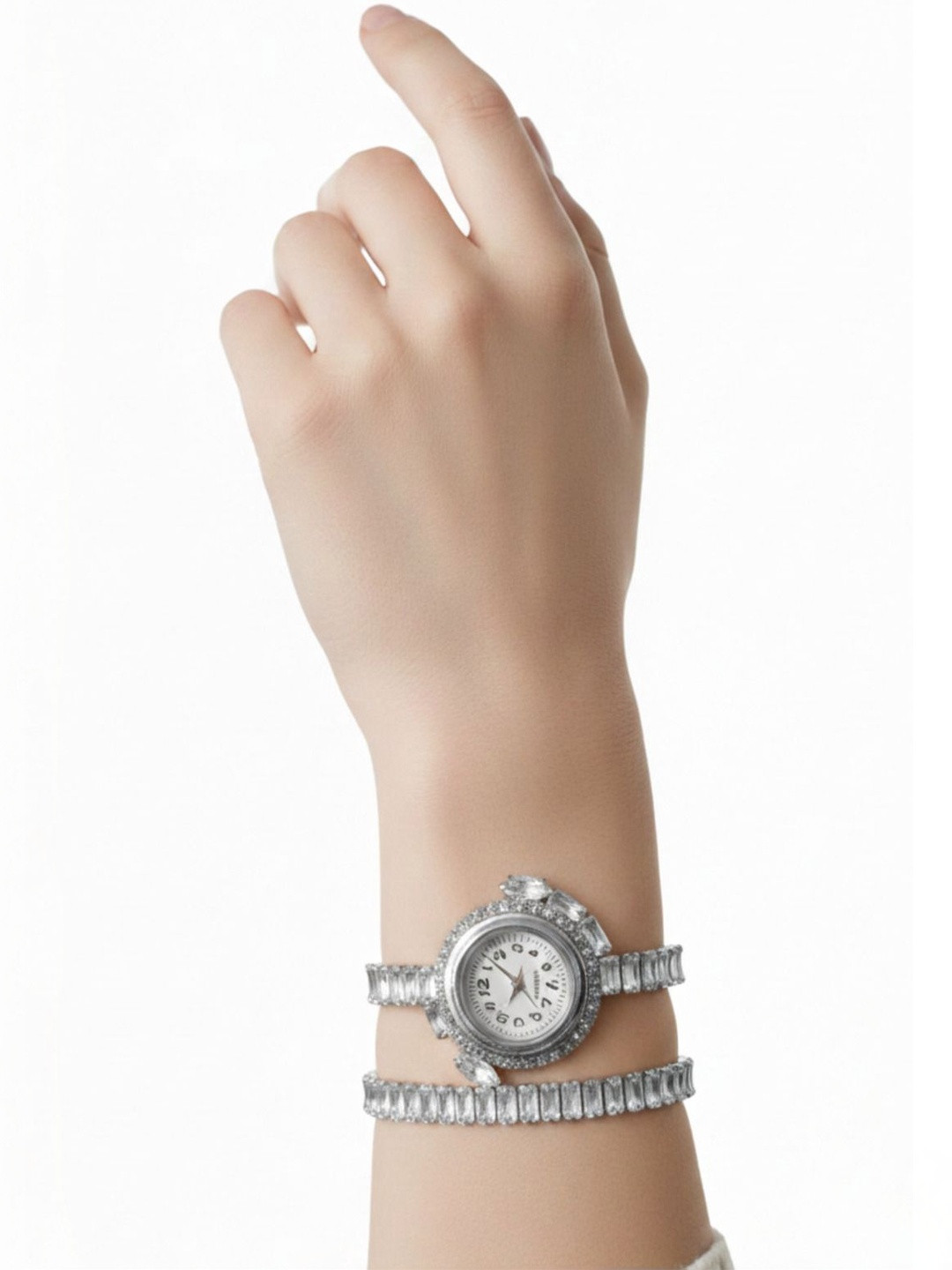 SZN Women Printed Dial & Wrap Around Straps Digital Automatic Watch