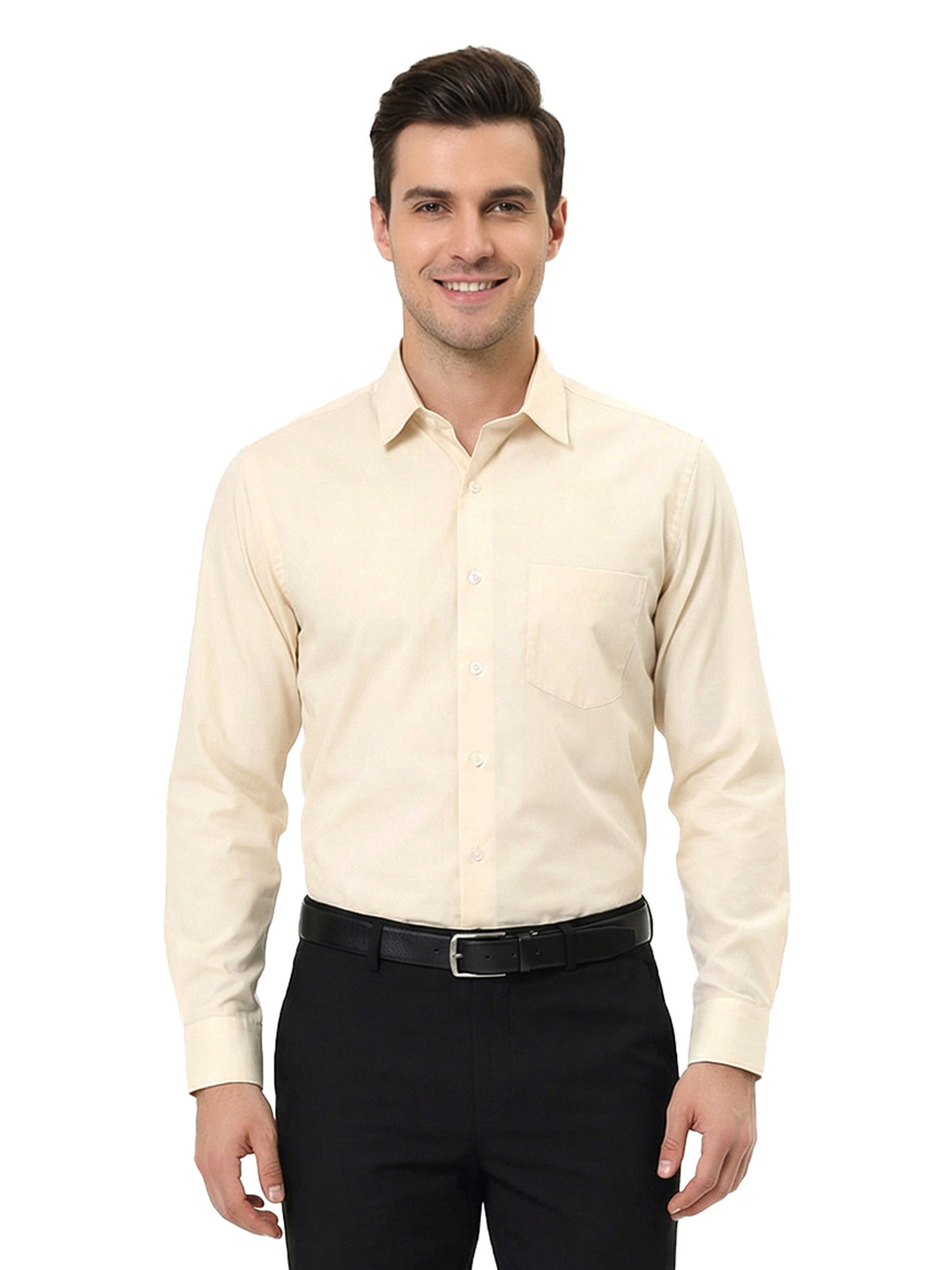 Cottonking Men Regular Fit Pure Cotton Full Sleeves Formal Shirt