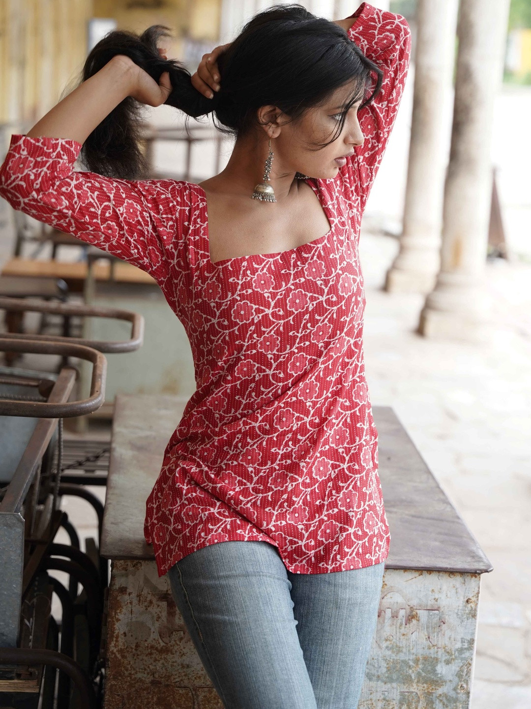 RAJAM Women Floral Printed Kurta