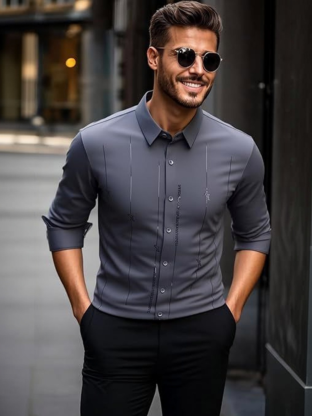 INDOPRIMO Men Standard Printed Casual Shirt