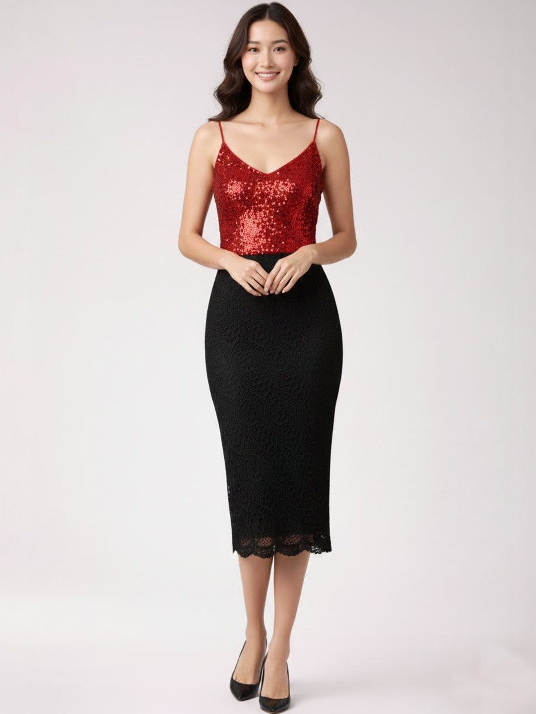 Pookiie Straight Midi Skirts