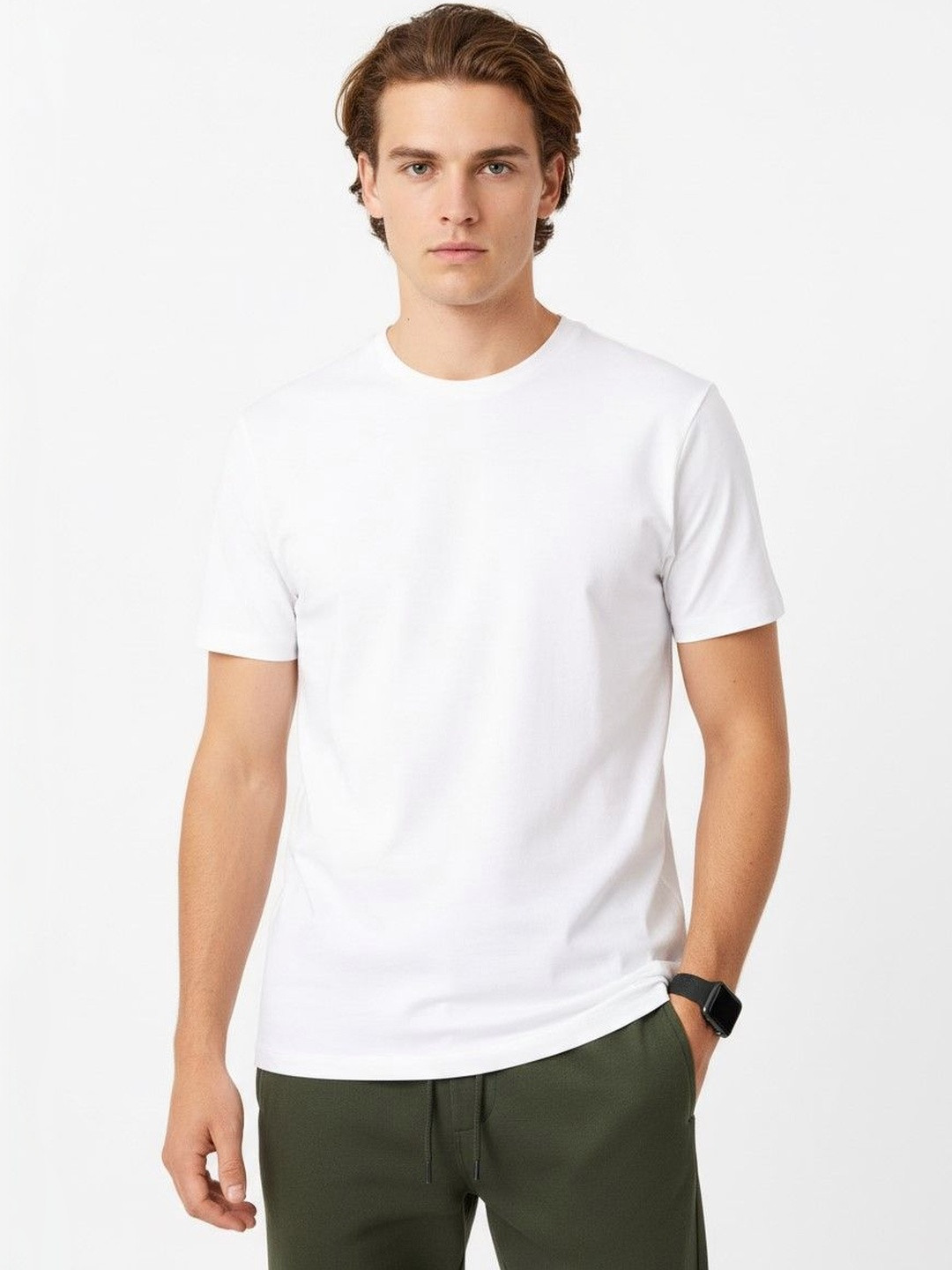 Organic Chics Men Pure Cotton Anti Odour T-shirt